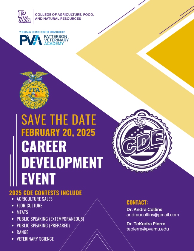 Banner of FFA Career Development Event (CDE)