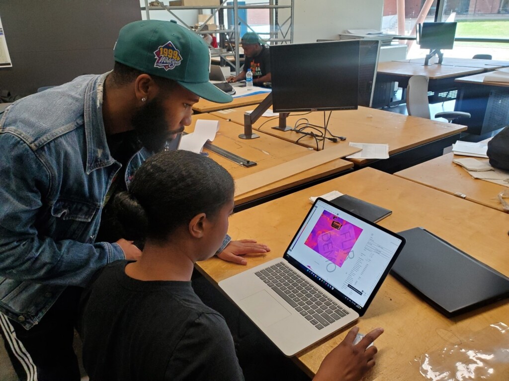 Students are using a research-grade thermal camera to collect thermal images of various building elements. The collected images are later analyzed using various data science techniques to detect thermal anomalies in buildings.